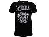 ZELDA-Legend of Original Schwarz T-Shirt Die Legende 100% Offizielles Produkt Nintendo Tshirt Mann (L)