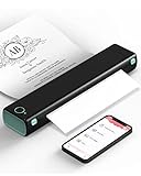 Phomemo Mobiler Drucker M08F Bluetooth Kleiner Drucker - Portable Printer Kompatibel mit Android- und iOS-Telefonen, A4 für Unterwegs, Unterstützt 210x297mm A4-Thermopap
