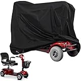 Wrypun Abdeckung für Mobilitätsroller, mit elastischem, wasserdichtem Outdoor-Rollstuhl, Handicap, Elektro-Rollstuhl-Abdeckungen, Zubehör, passend für 3- oder 4-Rad-Roller, 210D-Polyester-Tuch (M,