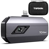 TOPDON TC002 Wärmebildkamera für iOS, 256x192 IR-Auflösung, 40mk Wärmeempfindlichkeit, Verbesserter Prüfbereich von -20℃ bis 550℃, 3 Wärmemessungen & 11 Anpassbare Paletten, für iPhone &