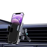 TIAAYO Handyhalterung Auto, Handyhalter fürs Auto Lüftung [Upgrade Einziehbarer Metallhakenclip] 360° Drehbar KFZ Handy Halterung mit EIN-Knopf-Release für iPhone 14/13/12 Pro Max/XR, Samsung Huaw