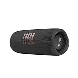 JBL Flip 6 Bluetooth Box in Schwarz – Wasserdichter, tragbarer Lautsprecher mit 2-Wege-Lautsprechersystem für kraftvollen Sound – Bis zu 12 Stunden kabellos Musik absp