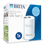 BRITA Filterkartusche ON TAP V für ON TAP Wasserfilter für den Wasserhahn (4 Monate) – Ersatzkartusche reduziert kleine Partikel, Metalle & geschmacksbeeinträchtigende S