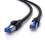 CSL - 5m CAT 8.1 Netzwerkkabel 40 Gbits - LAN Kabel Patchkabel Datenkabel - CAT 8 High Speed Gigabit Ethernet Cable - 40000 Mbits Glasfaser Geschwindigkeit - S/FTP PIMF Schirmung RJ45 Steck