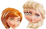 Procos 85967 - Masken Frozen, 6 Stück, Anna und Elsa, Kindergeburtstag