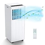 Mobiles Klimagerät 9000BTU Kühlen &Ventilieren &Entfeuchten 3in1 Air Conditione für Räume bis zu 75 m³(25㎡) Mobile Klimaanlage mit Abluftschlauch