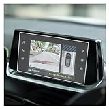 YALIYA Auto Navigation Glas Für Peugeot 208 E208 2020 2021 2022 7 Zoll Auto Infotainment GPS Navigation Media Touch Screen Protector Gehärtetes Glas Navigation S
