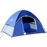 PUREBOX Campingzelt für S (1–2)/L (2–3) Person, Kuppelzelt, einfach aufzubauen, leichtes Zelt, Outdoor-Zelt für Camping, Wandern, Rucksack