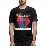 Future-Diary Cosplay Mirai Nikki Yun Short Sleeve T Shirt Men's Casual Style Shirts T-Shirts & Hemden(Small)