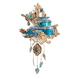 BuildCubes 3D Holzpuzzle für Erwachsene, Flugschiff 3D Holz Modell Bausatz, Schiff 3D Holzpuzzle Steampunk Flugschiff 3D Puzzle Holz, Selbstmontage DIY Handwerk Modellbau Geschenk