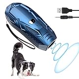Queenmew Anti-Bell-Gerät, Handheld-Ultraschall-Hundekontrollgeräte 16,4 Fuß effektive Reichweite, wiederaufladbares Abschreckungsgerät, Haustiertraining, kein Bellen, sicher für drinnen und drauß