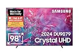 Samsung Crystal UHD 4K DU9079 Fernseher 98 Zoll (249 cm), AI TV mit Gaming-Hub, Motion Xcelerator 120 Hz, Tizen OS, Smart TV, Alexa, Knox Security, 3D Surround Sound & Q-Symphony, KI TV [2024]