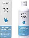 Pet Wiz Zahnpflege-Zusatz für Hunde & Katzen | bekämpft Mundgeruch | entfernt Plaque & Zahnstein | Fördert gesundes Zahnfleisch | 240