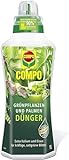 COMPO Grünpflanzendünger und Palmendünger – Spezial-Flüssigdünger für alle Zimmer-, Balkon- und Terrassenpflanzen – 1 L