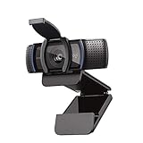 Logitech C920s HD PRO Webcam, Full-HD 1080p, 78° Blickfeld, Autofokus, Belichtungskorrektur, USB-Anschluss, Abdeckblende, Für Skype, FaceTime, Hangouts, etc.,PC/Mac/ChromeOS/Android/Xbox One, Schw