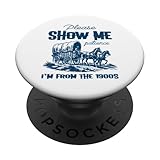 Bitte zeig mir Geduld Ich bin vom Vintage-Pferd der 1900er PopSockets Klebender PopGrip