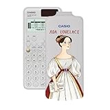Casio FX-991SP CW Wissenschaftlicher Taschenrechner mit Ada Lovelace illustriert von Juliabe, empfohlen für den spanischen und portugiesischen Lebenslauf, 5 Sprachen, über 560 Funktionen, Solar, Weiß