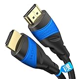 KabelDirekt – HDMI-Kabel – 2 m – (Extra-Kupfer für schnelles Ultra HD, 4K@120Hz/8K@60Hz – kompatibel mit HDMI 2.0, High Speed mit Ethernet, Blu-ray/PS5/Xbox Series X/Switch, schwarz)