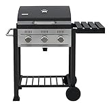 tepro Gasgrill Toronto, 3 Edelstahl-Brenner je ca. 3,0 cmkW, Grillfläche: ca. 56 x 41,5