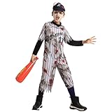 Spooktacular Creations Kind Junge Scary Baseball Player Zombie Kostüm für Halloween Vorgeb