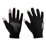 Faletony 1 Paar Handschuhe Angeln Gloves Handschuhe Angelhandschuhe Sonnenschutz atmungsaktiv Anti-Skid Fahrrad-Handschuhe für Damen und H