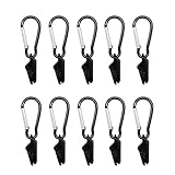 Ousidiman Campingzeltplane, Markisenklemme, Karabiner-Clip, Zeltklemme, Aufhänger, Campingzelt, Festziehverschluss, Griffklemme für Garten und Außenb