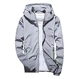 2025 Herren Leichte Softshell Jacke Regenjacke Windjacke Schmale Passform Baggy Winter Wandern Jacket Taschenmantel Tracktop Trainingsjack