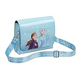 Disney Handtasche Stitch Tasche Umhängetasche Kinder Mädchen Schultertasche Kinder Offizieller Fanartikel Frozen Eiskönigin Lilo und Stitch Geschenke (Hellblau Frozen)