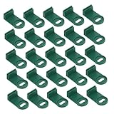 Sosoport 150 Stück Gewächshauszubehör Schnalle Gartenklammern für Pflanzen Haken für Gewächshaus Gartenclips Gartenbedarf Gewächshaus Haken Stützeckclips Plastik Dark G