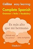 Easy Learning Spanish Complete Grammar, Verbs and Vocabulary (3 books in 1): Trusted support for learning (Collins Easy Learning)