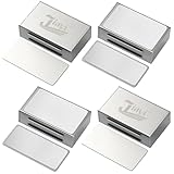 Tür Magnet Schranktüren Selbstklebend Jiayi 4 Stück Aktualisiert Türmagnete für Möbel Magnetschnäpper Stark Edelstahl Küche Magnetverschluss für Schrankmagnete Schubladen Magnet Türschließ