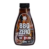 Rabeko Zero Sauce -American BBQ, 1 x 425ml ohne Zucker & wenig Fett - gesunde Low Carb Produkte kalorienreduziert fettreduziert für Salat, Pommes Frites, Burger, Grill - Gluten und Lak