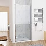 MIQU Nischentür Duschabtrennung Schwingtür Duschwand Dusche mit Nano Glas 100 x 185