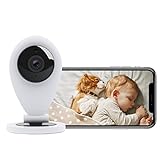 HiKam S5 WLAN Kamera überwachung innen, Überwachungskamera Indoor mit App und Alexa, HD Video, Hundekamera, Bewegungsmelder, Nachtsich (2023 Neu, weiß, Deutsche Support)