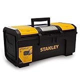 Stanley Werkzeugbox Basic (49 x 27 x 24 cm, Werkzeugorganizer mit Schnellverschluss, schwere Ausführung, Trolley mit ergonomischem Bi-Material Griff) 1-79-217