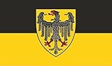 U24 Aufkleber Aachen Flagge Fahne 8 x 5 cm Autoaufkleber Stick