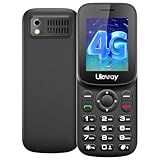 uleway 4G Seniorenhandy Ohne Vertrag, T185 Mobiltelefon Senioren Handy mit 1.7 Zoll LCD, Dual Nano SIM Tastenhandy mit Taschenlampe, USB-C-Laden, Kopfhörer, Kameras, FM-Radio, Schw
