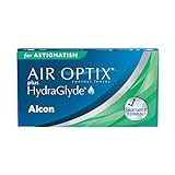 Air Optix plus HydraGlyde for Astigmatism Monatslinsen weich, 3 Stück, BC 8.7 mm, DIA 14.5 mm, CYL -0.75, ACHSE 10, -0.25 Diop