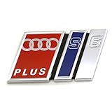 Audi 4A9853735C2ZZ Schriftzug S6 Plus Avant Heckklappe Logo Emblem Plakette, selbstkleb