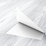 FunStick 15 Stück PVC Selbstklebend Bodenbelag 90 x 15CM Vinylboden Grau Holzoptik Bodenfliesen Selbstklebend Fußboden Renovierung Dünn Fliesen für Küche Wohnzimmer Wasserdicht Verschleiß