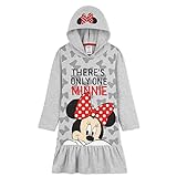 Disney Hoodie Kleid Mädchen Cool Trendige Hoodiekleid Mädchen Sweatkleid Langer Kapuzenpullover - Mickey Minnie (Grau, 4-5 Jahre)