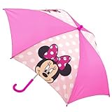 Claire's Disney© Minnie-Mouse-Regenschirm | Rosa & Pink | Für Kinder, Mädchen, ab 3 J