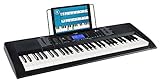 Funkey 61 Edition Pro Keyboard (300 Sounds, 300 Rhythmen, 10 Demo Songs, LCD Display mit detaillierter Anzeige, MP3-/USB-Port, Netzteil, Notenständer) schw