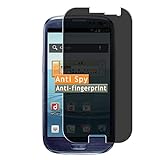 Vaxson Anti Spy Schutzfolie, kompatibel mit Samsung I9301I Galaxy S3 Neo, Displayschutzfolie Privatsphäre Schützen Bildschirmschutz [nicht gehärtetem Glas ] N