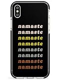 Sanskrit' Namaste' Schutzhülle für iPhone XR, TPU, leicht, robust, mit Schriftart Sanskrit, Schw