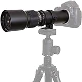 500 mm F8 Super Teleobjektiv mit Adapter, kompatibel mit Canon EOS 60D 550D 750D 77D 800D 70D 80D 90D 6DII 7DII DSLR