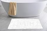 CosìCasa Badteppich rutschfest waschbar & weich - Ideal als Badematte, Badezimmerteppich oder Badvorleger - Bad Teppich 50x80 fürs Badezimmer - Badezimmermatte Bath - W
