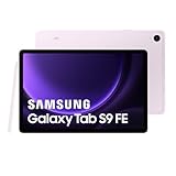Samsung Galaxy Tab S9 FE Tablet, 10,9 Zoll (25,7 cm) WLAN 256 GB, S Pen inklusive, Akku mit langer Lebensdauer, IP 68 Zertifizierung, Lavendel, FR-V