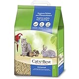 Cat's Best Universal, 100 % pflanzliche Kleintierstreu, nicht klumpende Pellets aus Pflanzenfasern – für Katzen und andere Kleintierrassen, 11 kg/20