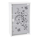 Spetebo XXL Medizinschrank 50 x 30 cm - Motiv Schwarze Ornamente - Arzneischrank Erste Hilfe Hausapothek